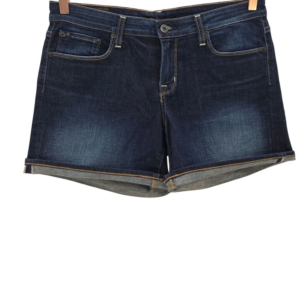 Big Star Womens 30 Mid Rise Dark Wash Denim Jean Shorts